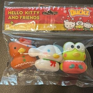 Hello Kitty and Friends Duckz 3-Pack Water Toys / SEALED BAG